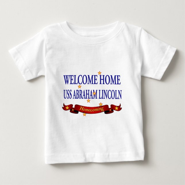 Welcome Zuhause USS Abraham Lincoln Baby T-shirt (Vorderseite)