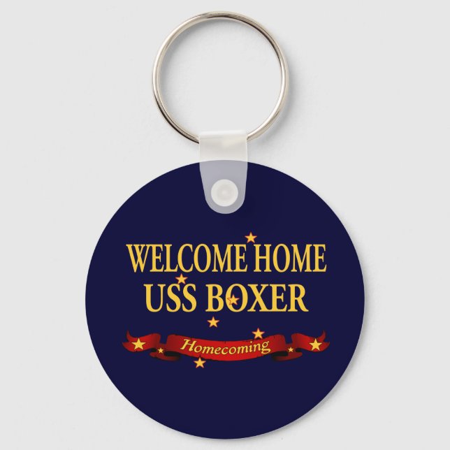 Welcome Zuhause USS Boxer Schlüsselanhänger (Vorderseite)