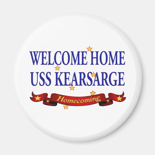 Welcome Zuhause USS Kearsarge Magnet (Vorne)
