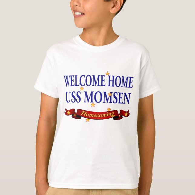 Welcome Zuhause USS Momsen T-Shirt (Vorderseite)