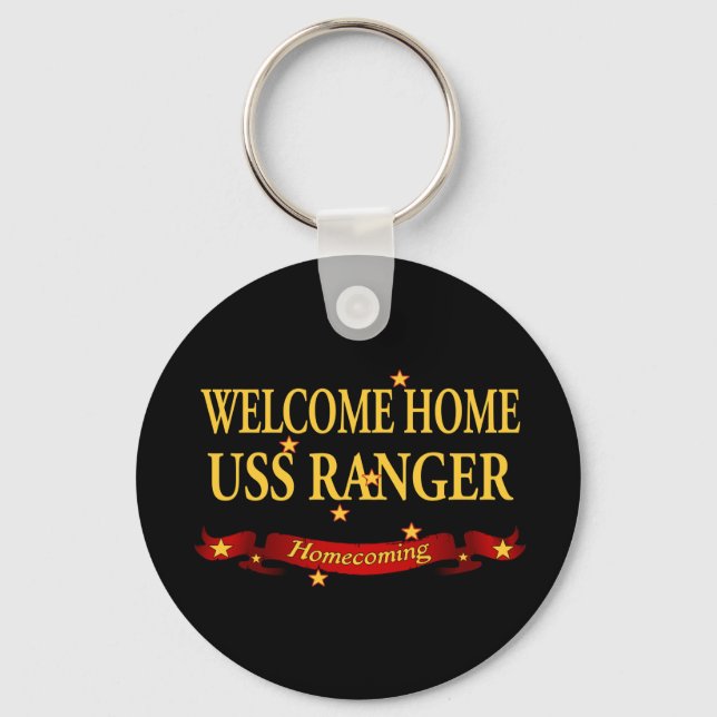 Welcome Zuhause USS Ranger Schlüsselanhänger (Vorderseite)