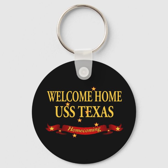 Welcome Zuhause USS Texas Schlüsselanhänger (Vorderseite)