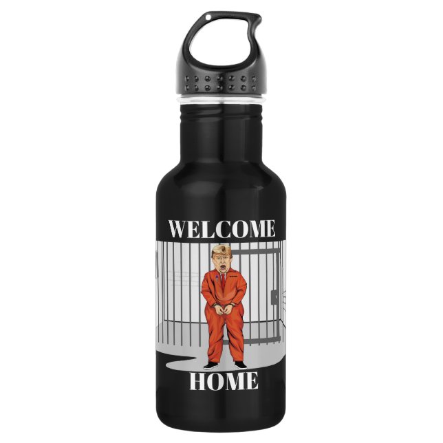 Welcome Zuhause Water Flasche Edelstahlflasche (Vorderseite)