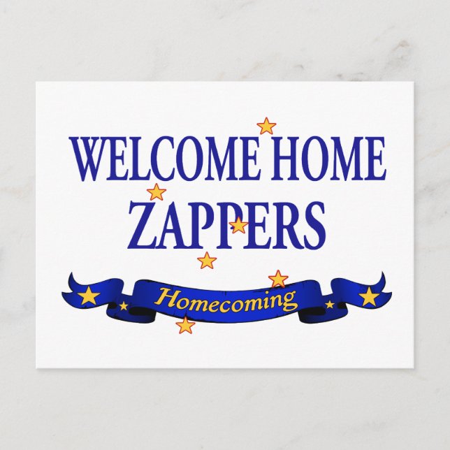 Welcome Zuhause Zappers Postkarte (Vorderseite)