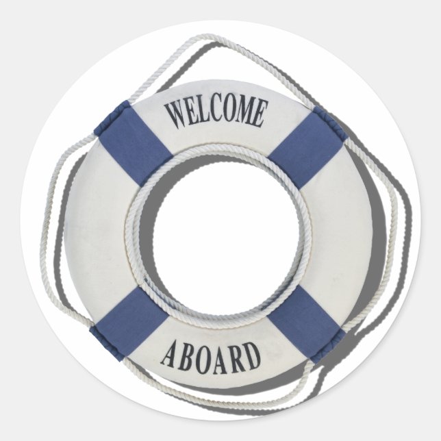 WelcomeAbardLifePreserve071812.png Runder Aufkleber (Vorderseite)
