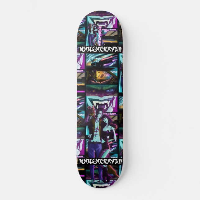 WelcomeToNeonCity_teamviper Skateboard (Vorderseite)