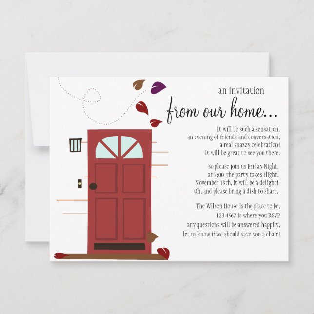 WElcoming door Einladung (Vorderseite)