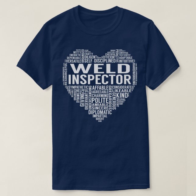 Weld Inspector Herz T-Shirt (Design vorne)