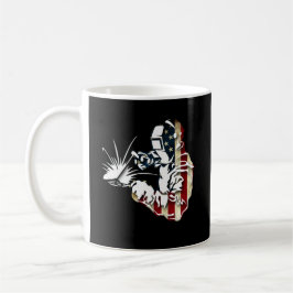 Welder American Flag USA Patriotic Welder Gift Kaffeetasse