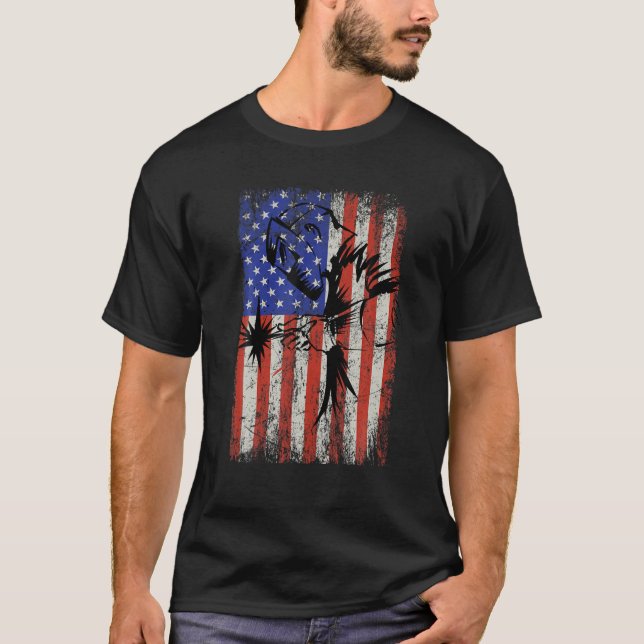 Welder American Flag USA Patriotic Welder Welding T-Shirt (Vorderseite)
