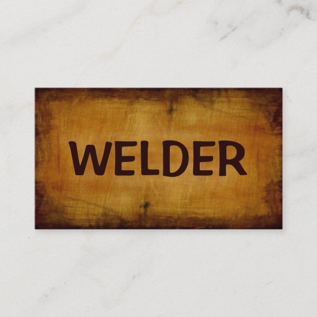 Welder Antiquitätenkarte Visitenkarte (Vorderseite)