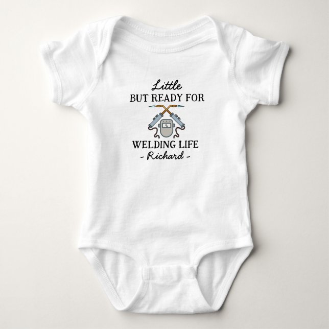 Welder Baby - Little but Ready for Welding Life Baby Strampler (Vorderseite)