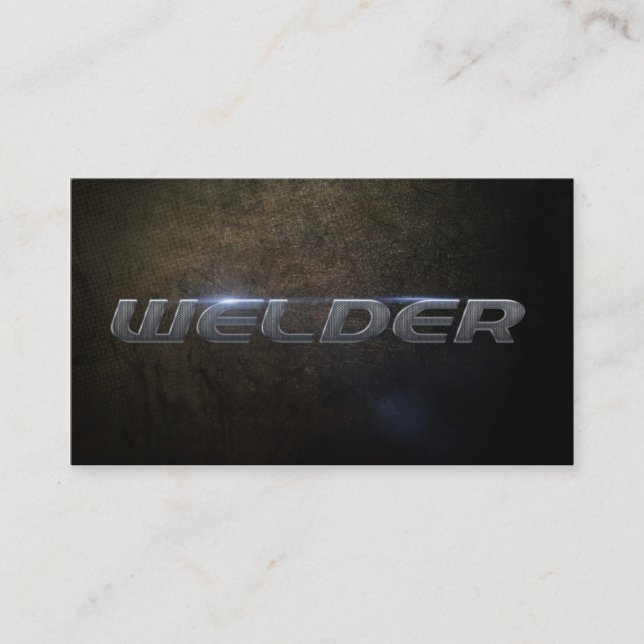 Welder Business card Visitenkarte (Vorderseite)