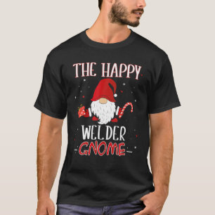 Welder Christmas Gnome Anzug Matching Family T-Shirt