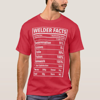 Welder Fakten Proud Welder T-Shirt für Welder-Gesc