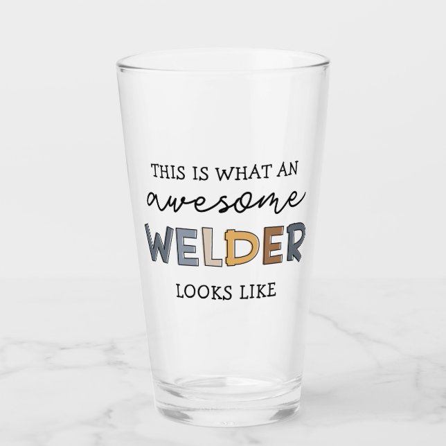 Welder Funny Phantastisch Welder Geschenke Glas (Vorderseite)