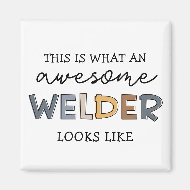 Welder Funny Phantastisch Welder Geschenke Magnet (Vorne)
