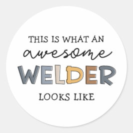 Welder Funny Phantastisch Welder Geschenke Runder Aufkleber