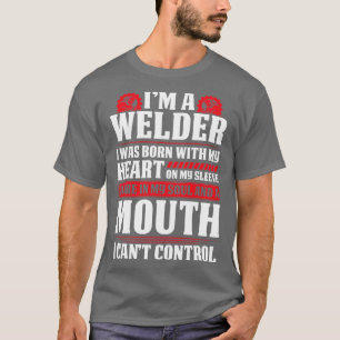 Welder hat mit herzerreinigenden Schweißern T Shir T-Shirt