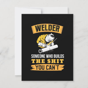 Welder jemand wurde gebaut, können Sie nicht Dankeskarte