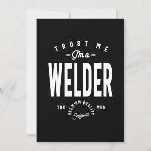 Welder Job Title Gift Einladung