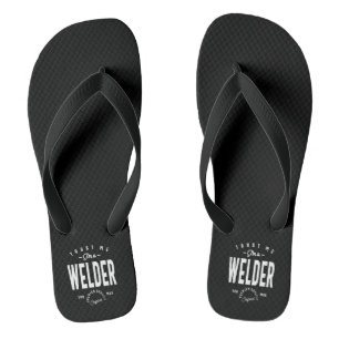 Welder Job Title Gift Flip Flops