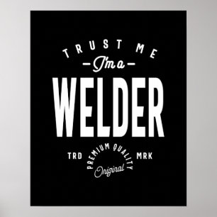 Welder Job Title Gift Poster