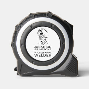 Welder Portrait Sketch, Metallarbeiter, Welder Maßband
