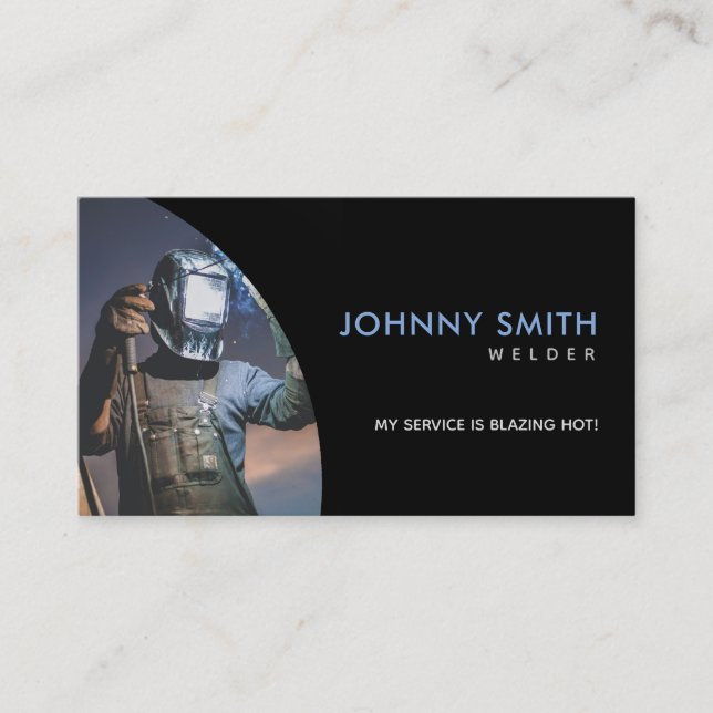Welder Slogans Business Cards Visitenkarte (Vorderseite)