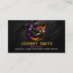 Welder Slogans Business Cards Visitenkarte