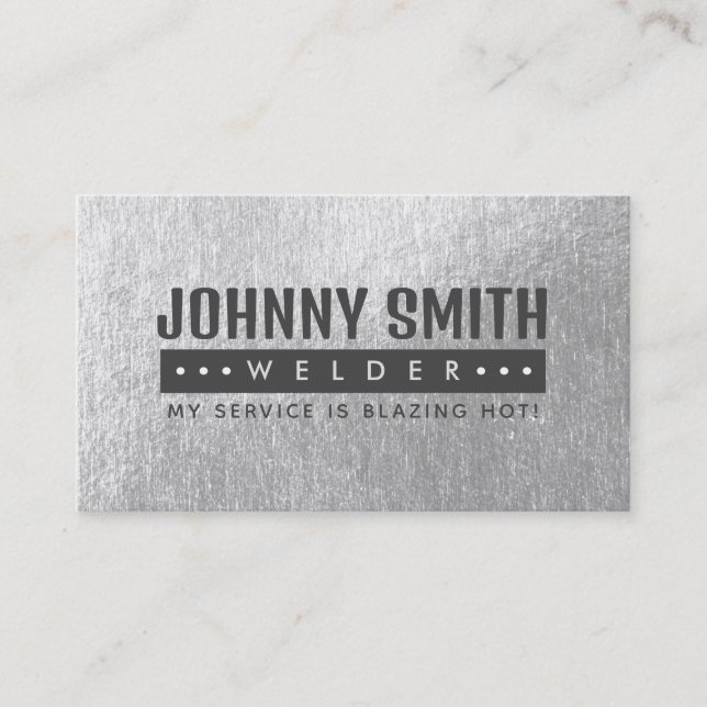 Welder Slogans Business Cards Visitenkarte (Vorderseite)