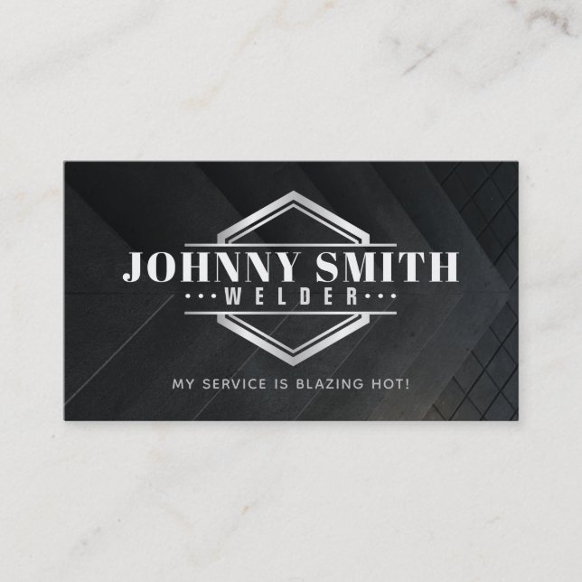 Welder Slogans Business Cards Visitenkarte (Vorderseite)