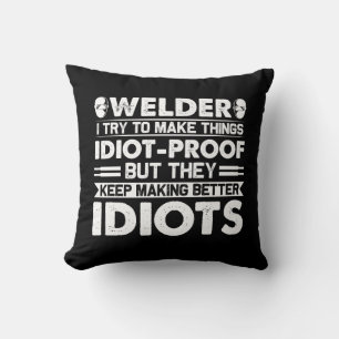 Welder versucht, die Dinge zum Idiot-Beweis zu mac Kissen