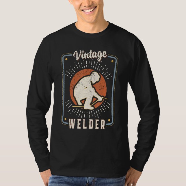Welder Vintage Retro Classic Love T-Shirt (Vorderseite)