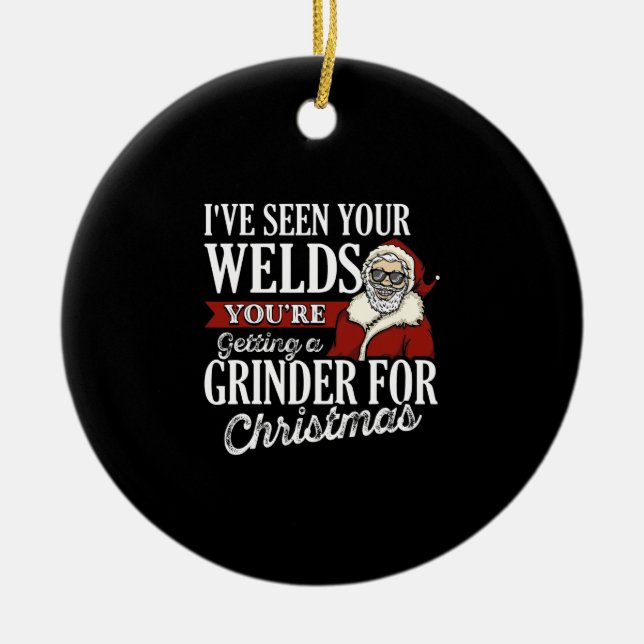Welder Weihnachtsgeschenke Ich habe Ihre Welds Fun Keramik Ornament (Vorne)