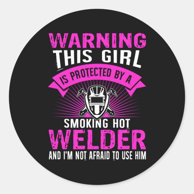 Welder Welder Friend Runder Aufkleber (Vorderseite)