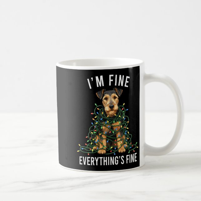 Welerrier Christmas I'm Fine Everything Is Fine Pr Kaffeetasse (Rechts)