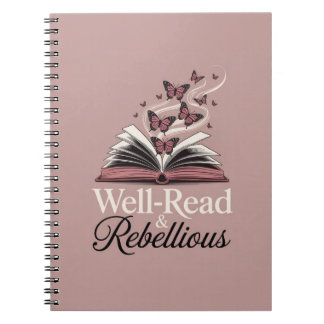Well-Read & Rebellious - Book Lover Feminist Journ Notizblock