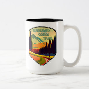 Welland-Kanal-Trail Ontario Kanada Farben Zweifarbige Tasse
