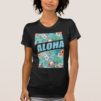 Wellcoda Aloha Hawaii Strand-wilder Flamingo T-Shirt