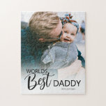 Wellds Best Daddy | FOTO<br><div class="desc">Sie suchen ein einzigartiges Geschenk für Vater, perfekt für Väter Tag, Geburtstag oder einfach nur zu sagen, ich Liebe Sie! Dieses vereinfachende, moderne Design enthält Typografie-Text, der "WORLDS BEST DADDY" und Ihr Lieblingstext lautet. Der bearbeitbare Text Schriftart Stil, kann geändert werden, indem Sie auf die weitere Link nach Personalisierung anpassen....</div>