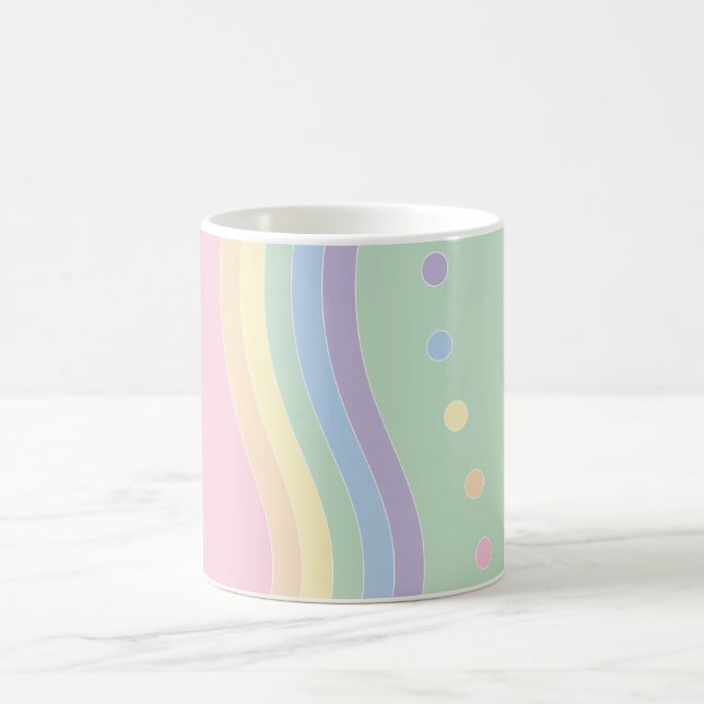 Welle der Freude (Fluss) Kaffeetasse (Mittel)