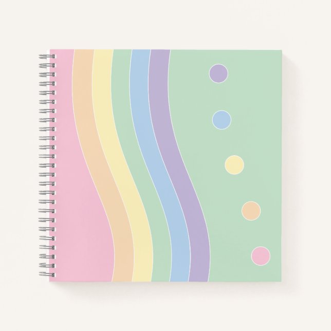 Welle der Freude (Fluss) Notizbuch (Vorderseite)