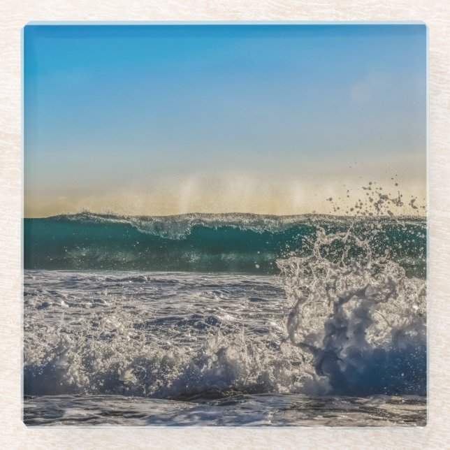 Welle, die zusammenstößt, um unterzustützen glasuntersetzer (Vorderseite)