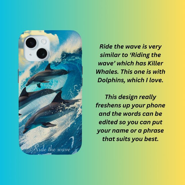 Welle iPhone 15 Hülle (Von Creator hochgeladen)