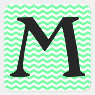 Welle Malibus Seafoam Zickzack Quadratischer Aufkleber