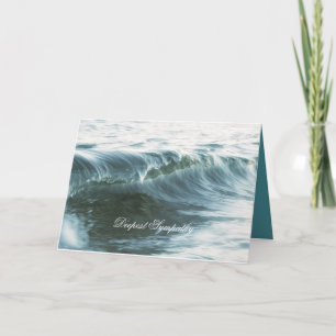 Welle von Beileid Karte