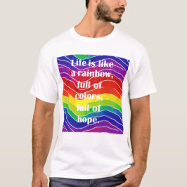 Welle von Farben, die sich durch Stolz auszeichnen T-Shirt