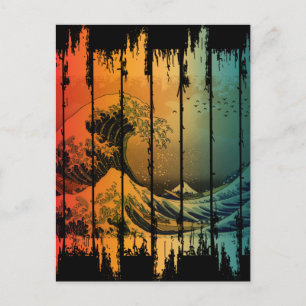WELLE VON KANAGAWA VINTAGE-STIL POSTKARTE