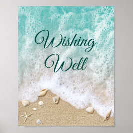 Wellen am Strand, die ein gutes Poster wünschen